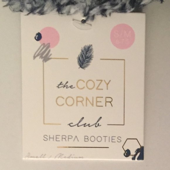 Sherpa Slipper Boot Size 6-7.5,8-9.5 Pink Blue Non-Slip Grips - Picture 8 of 8